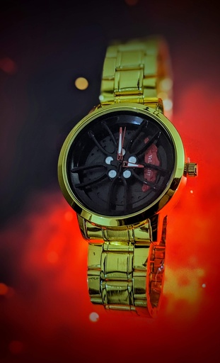 Golden Rim Watch
